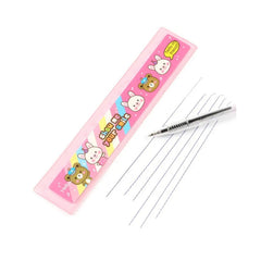 Office stationery set with pen and scissors