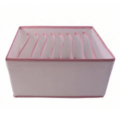 9 grid clothes storage box on white background