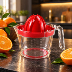 Apex Fresh Jug Manual Citrus Juicer with Strainer and Measuring Jug 600ml