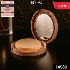 OG Beauty Brew Compact Powder open with sponge applicator