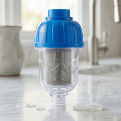 Side view of multi-layer shower filter
