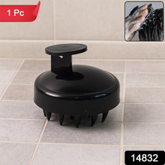 Silicone scalp brush close-up detailing bristles