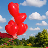 Holi heart balloons