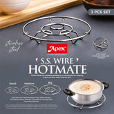 Apex Stainless Steel Wire Trivet Set (3-Pack) – Durable & Heat-Proof