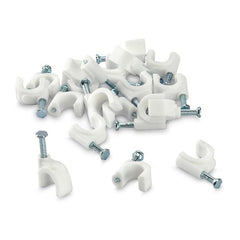 Pack of 100 cable clips for wire management