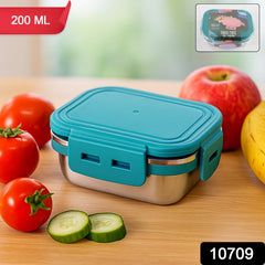 Apex 200ml mini food container open with berries & nuts