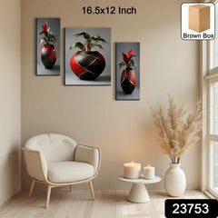 Floral MDF wall art painting