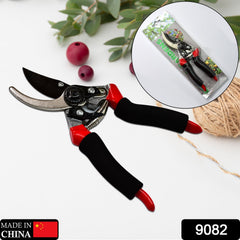 Red garden secateur cutter tool
