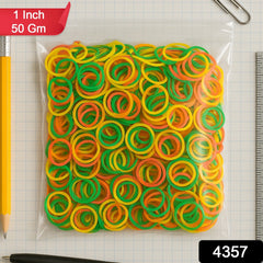 Flexible nylon rubber bands in assorted colors for bundling items