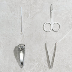 Mini 4-piece stainless steel nail clipper set