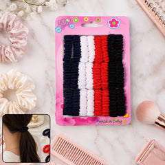 Mix color soft elastic hairband set