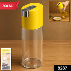 Smart Oil Dispenser Bottle with yellow lid