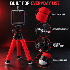 Mini flexible phone tripod - material details