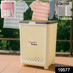 Mobile Laundry Basket with Easy Wheels