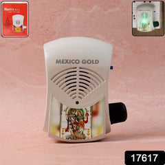 Electric Mantra Bell with LED Light, showing power plug