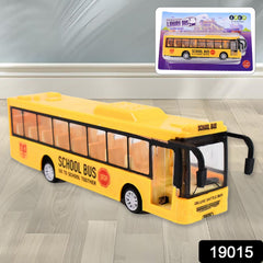 Detailed Yellow Mini Bus Toy Side View
