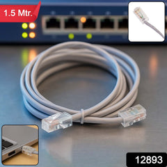 Close-up of Ethernet Cable RJ45 Connector
