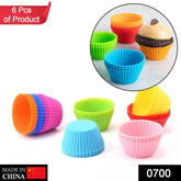 Silicone cupcake baking molds for cupcakes, fondant, and more