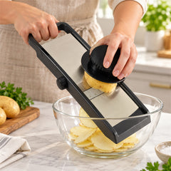 Premium Adjustable Vegetable & Fruit Slicer with Sharp Stainless Steel Blade