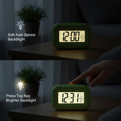 Digital alarm clock for bedroom or office