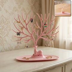 small deer antlers jewelry stand tree shaped organizer