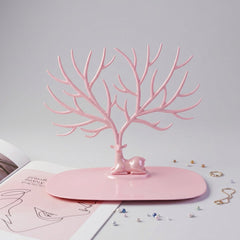tree shape jewelry stand with base for storage