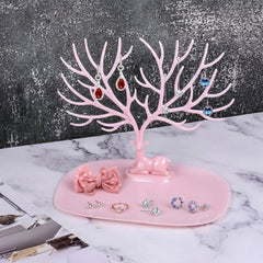 decorative antler design jewelry organizer stand