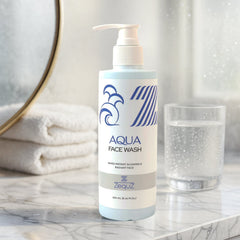 Zequz Hydrating Aqua Face Wash bottle front