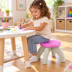Close-up of detachable dismantle baby desk chair.