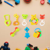 8-piece colorful baby rattle toy set for infants