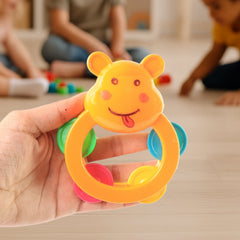 Newborn rattle kit with assorted shapes and textures