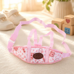 Toddler walking support belt with adjustable straps for comfortable fit.