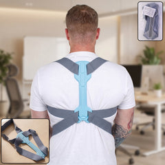 Adjustable upper back shoulder spine alignment brace belt