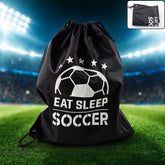 Black large drawstring sport backpack