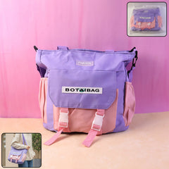 Side View of Shoulder Bag with Pockets