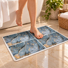 Bathroom mat texture detail