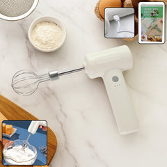 Cordless Electric Whisk with Detachable Balloon Whisk