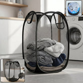 mesh foldable laundry basket home