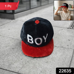 Boys fashion cap side view