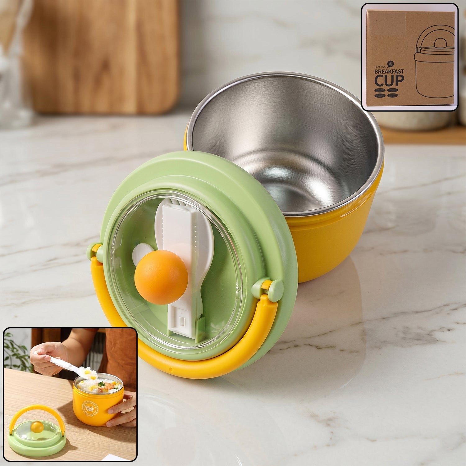 Portable Insulated Breakfast Cup