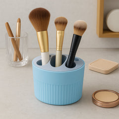 Oval-shaped toothbrush and utility holder stand