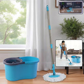 360 degree spin mop bucket adjustable handle