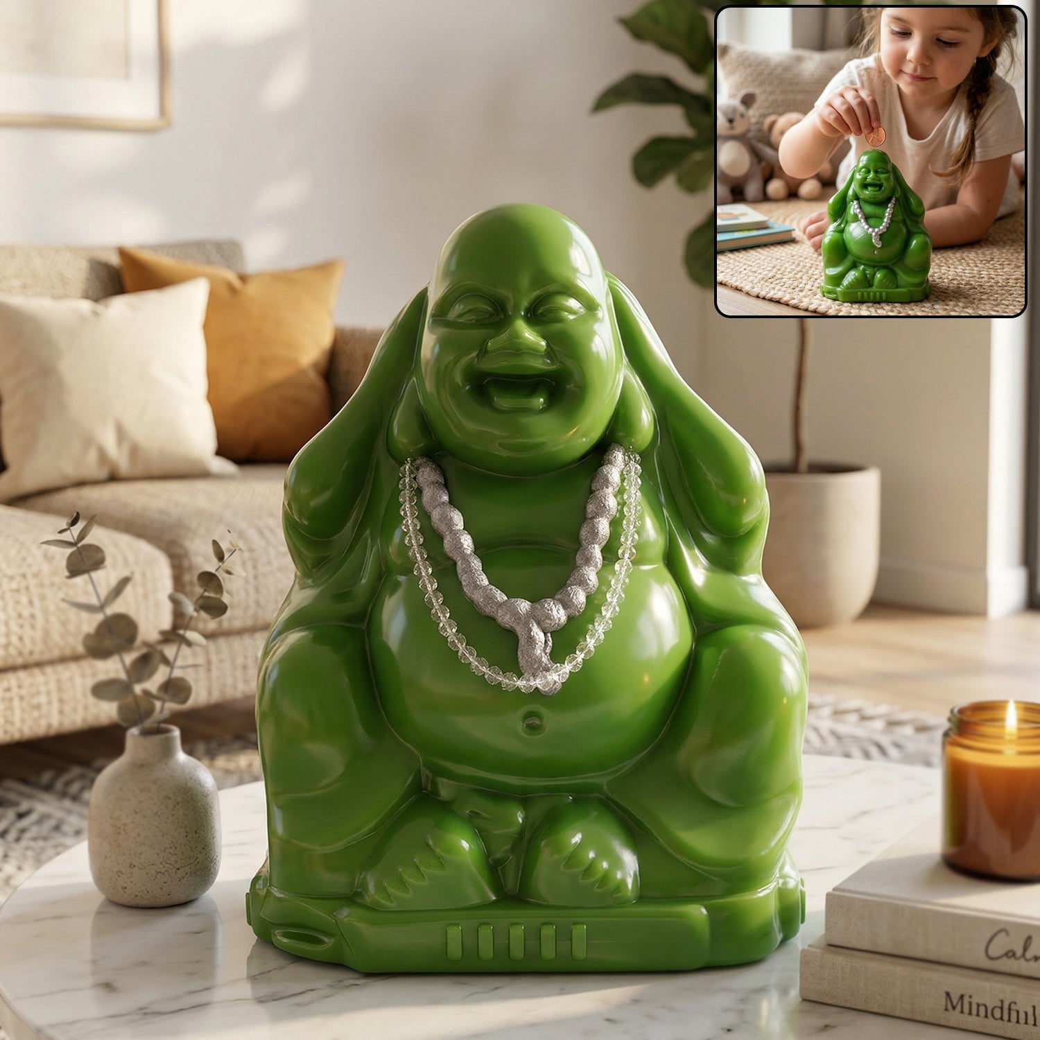 Laughing Buddha Coin Saving Piggy Bank