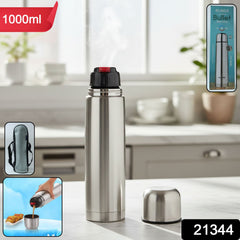 Stainless steel water bottle for hot and cold beverages
