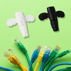 Angel-shaped silicone protector for smartphone data cables