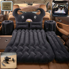 Car Air Mattress Inflatable Bed with Black Monster Pillow and Cushions