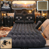 Car Air Mattress Inflatable Bed with Black Cat Pillow
