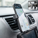 Universal car air vent mobile phone holder with gravity auto lock