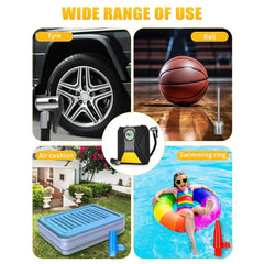 Digital air pump LCD display close-up