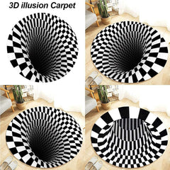 Anti-skid 3D illusion non-woven doormat